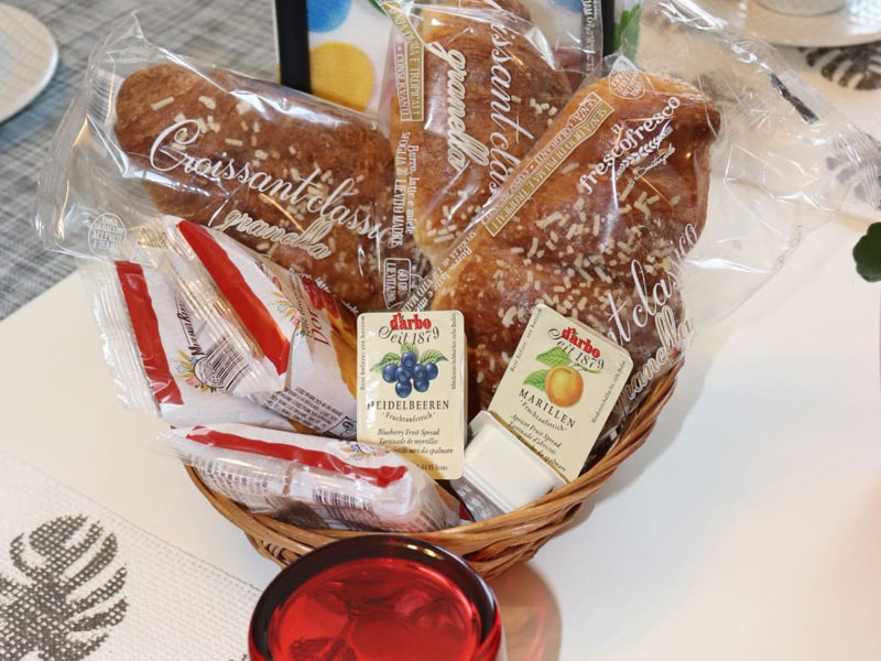 Colazione preparata nell'appartamento al civico 12
