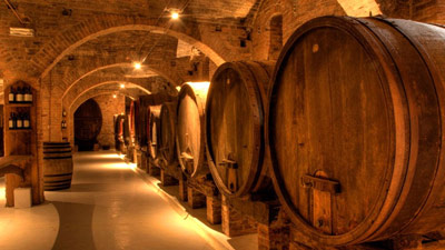 Degustazione in una cantina dell'Oltrepò Pavese